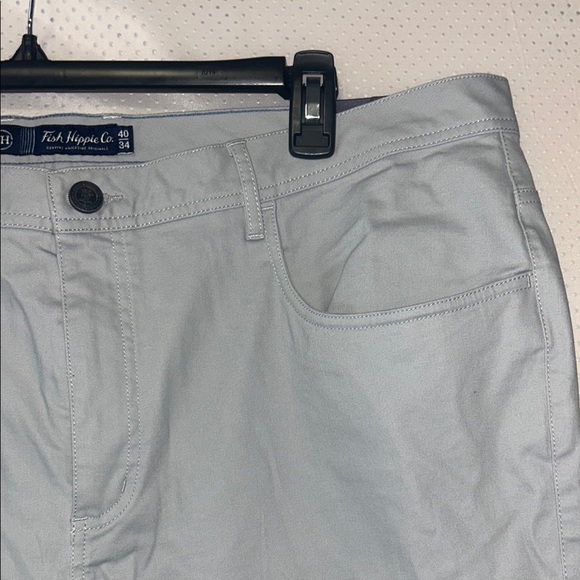 Men's 5-Pocket Fish Hippie Khaki Pants - Picture 6 of 9